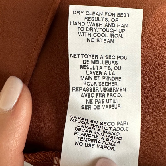 NWT Karen Kane - Canyonland Double Layer Tank Size S - Color Rust Scoop Neck - Picture 9 of 10